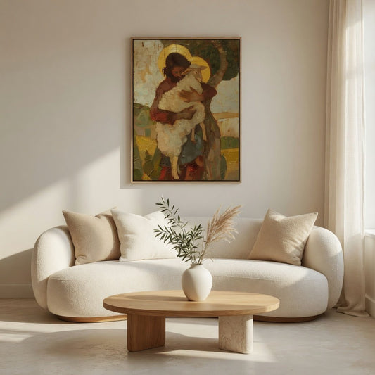 Parable of The Lost Sheep V - Canvas