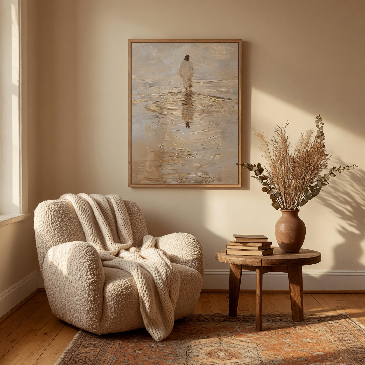 Jesus Walking on Water IV - Canvas
