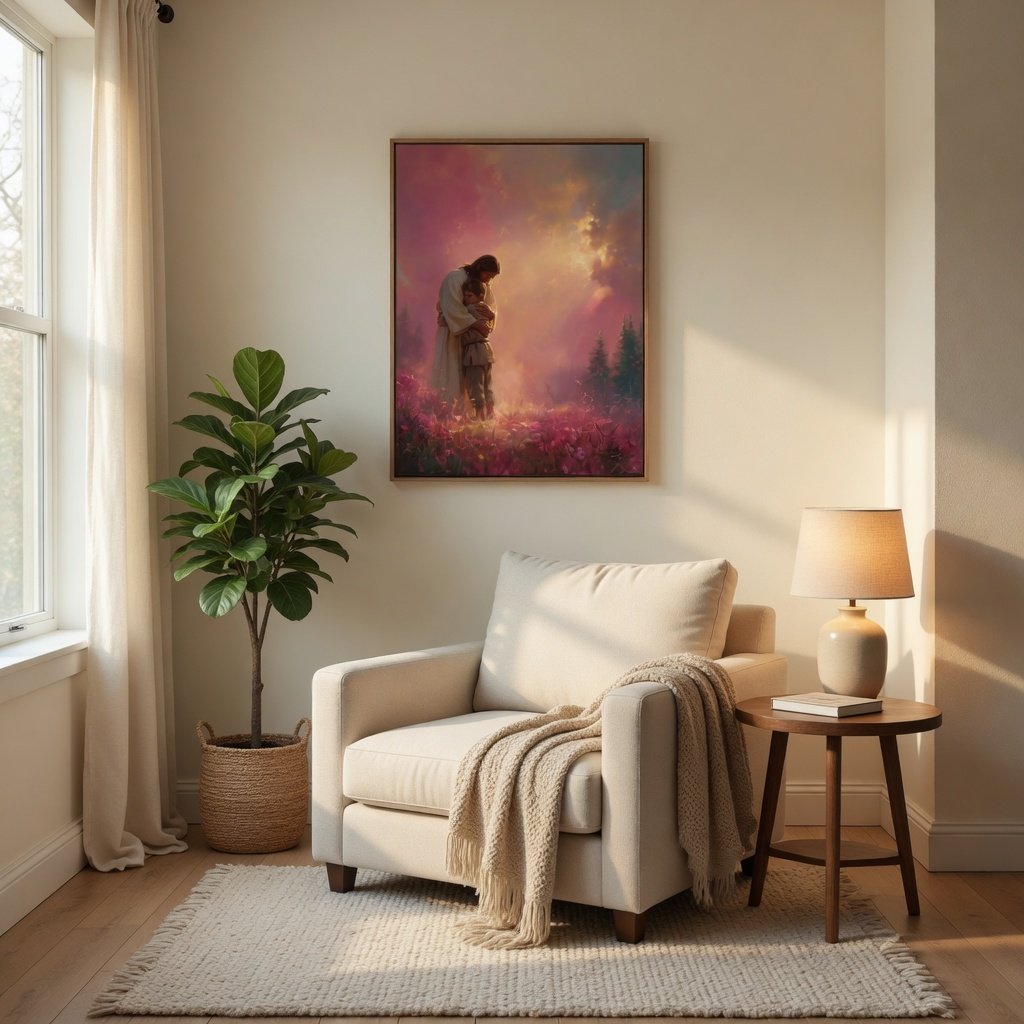 Jesus Holds You Close - Canvas