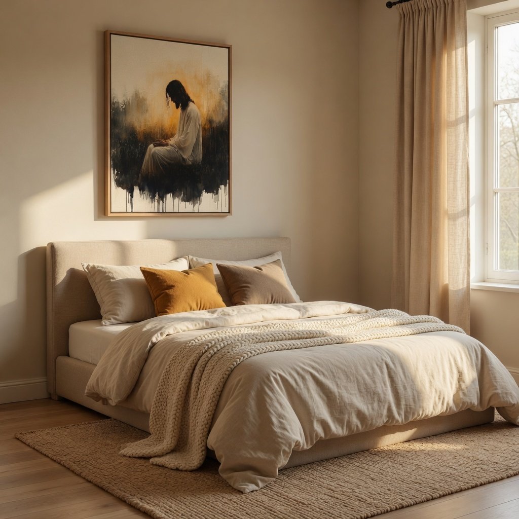 Jesus in the Garden of Gethsemane III - Canvas