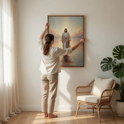 Jesus Walking on Water III - Canvas