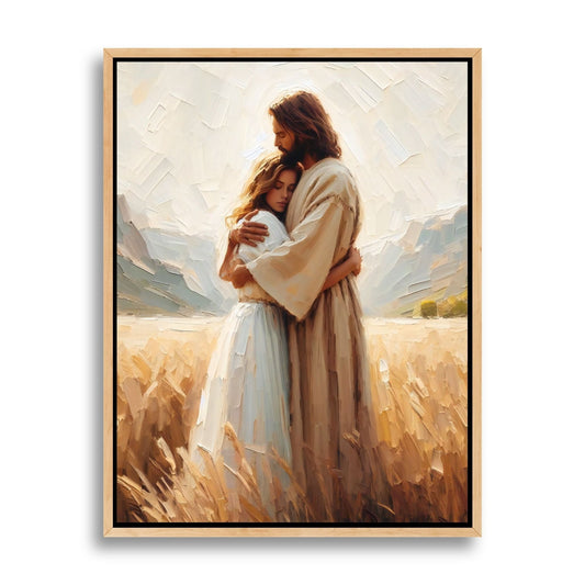 Jesus Hugging a Woman II - Canvas