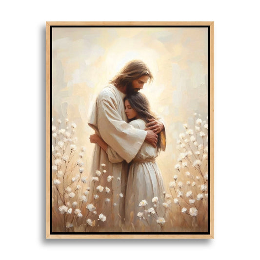 Jesus Hugging a Woman IV - Canvas