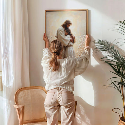 Jesus Hugging a Woman IV - Canvas