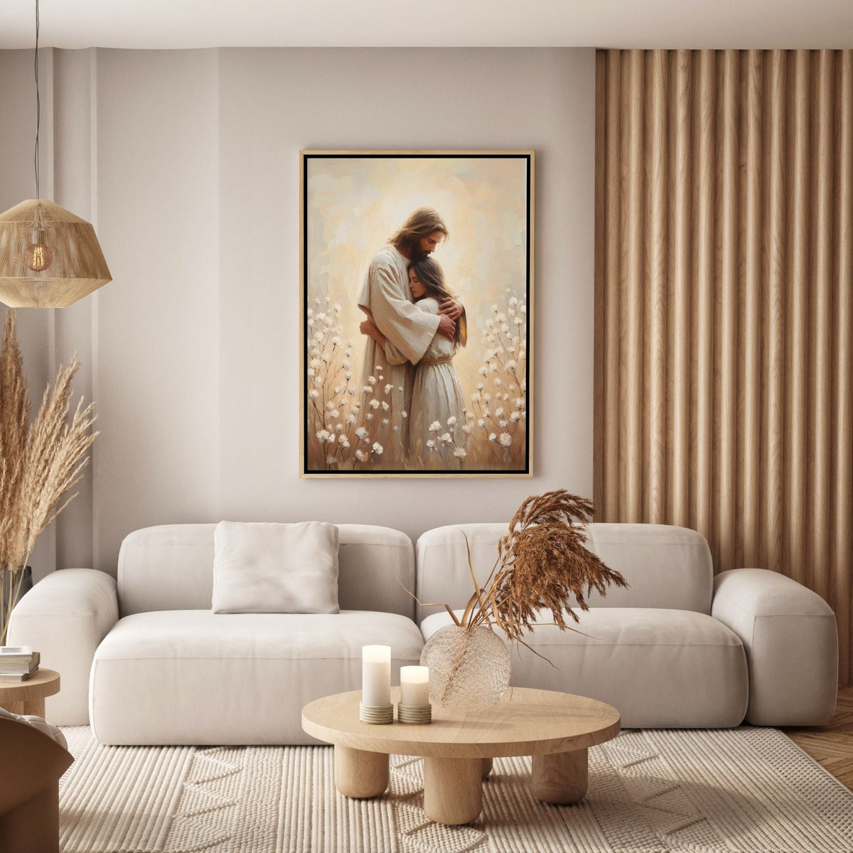 Jesus Hugging a Woman IV - Canvas