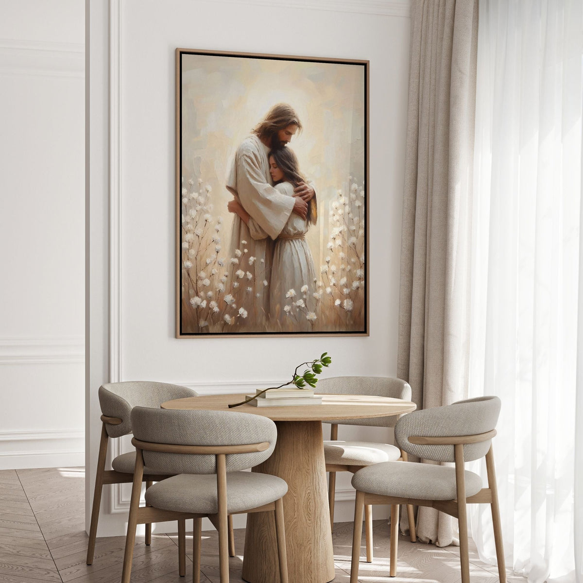 Jesus Hugging a Woman IV - Canvas