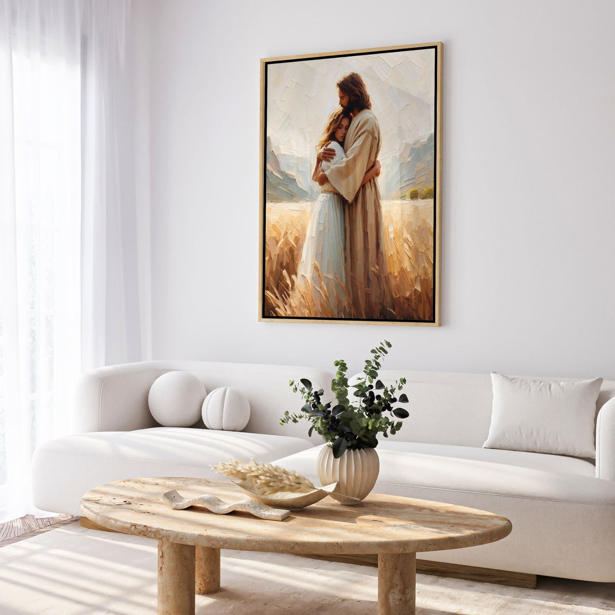 Jesus Hugging a Woman II - Canvas
