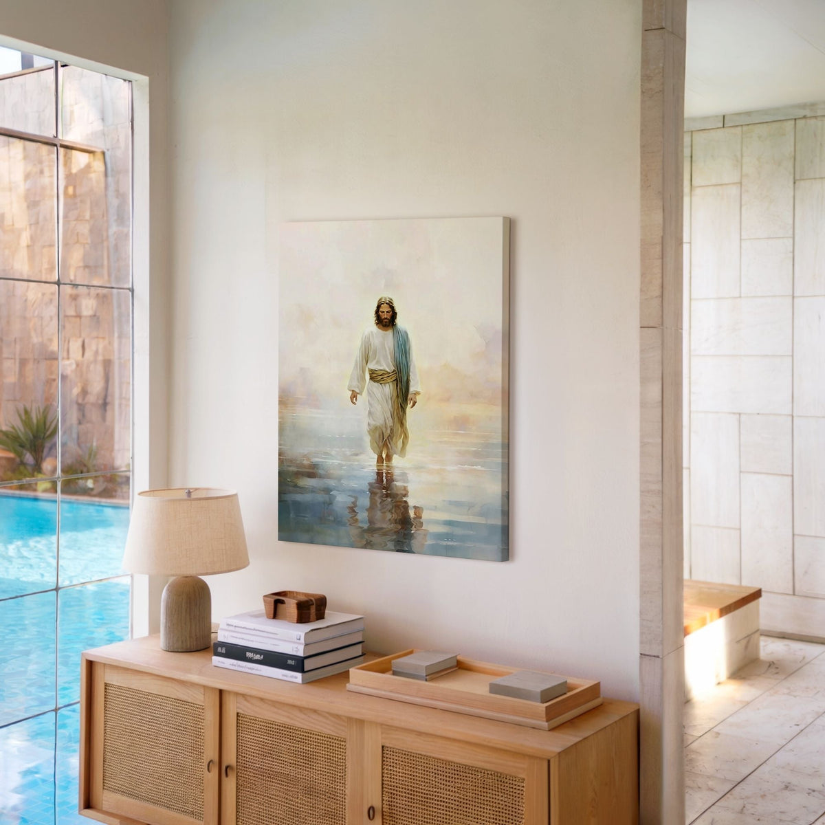 Jesus Walking on Water II - Canvas