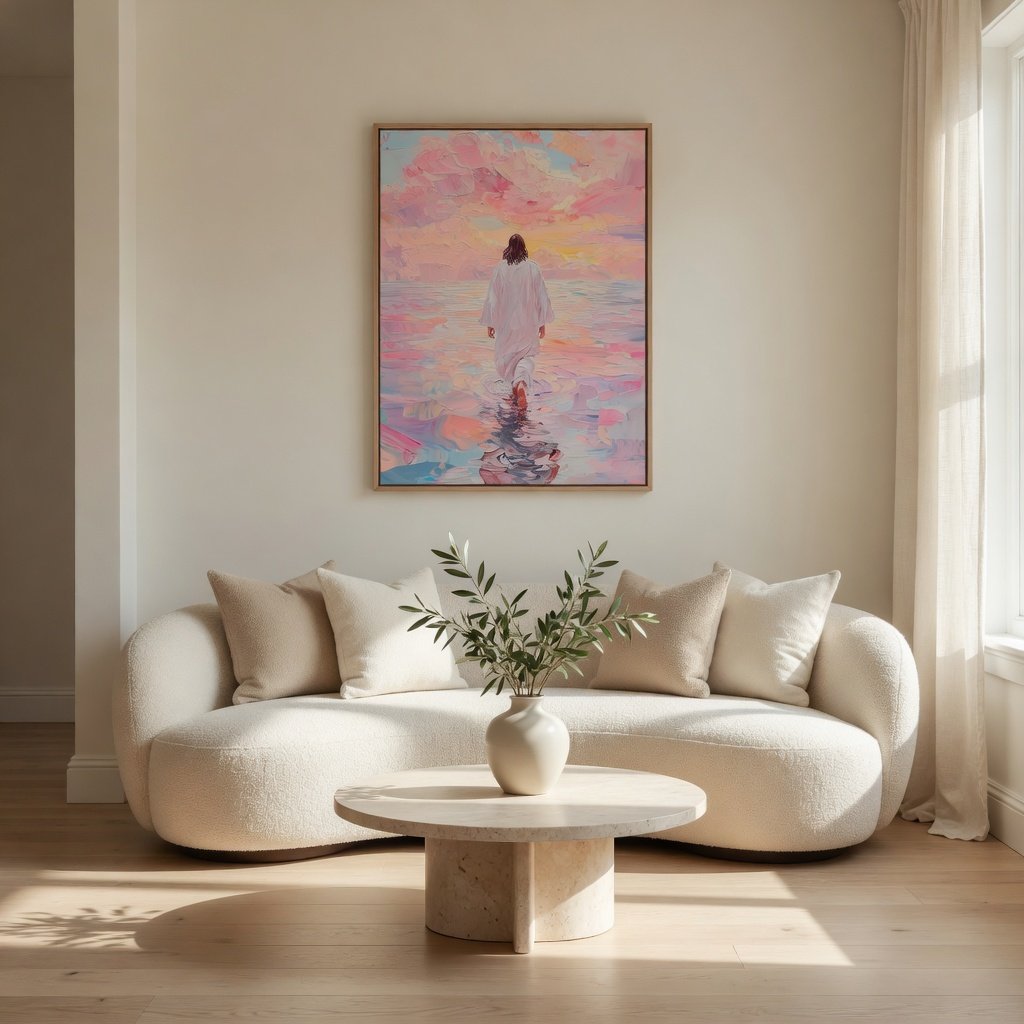Jesus Walking on Water VI - Canvas