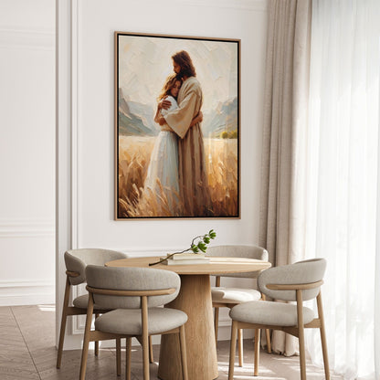 Jesus Hugging a Woman II - Canvas