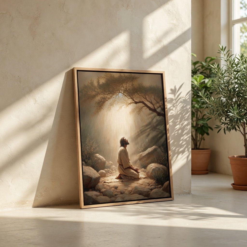 Jesus in the Garden of Gethsemane - Canvas