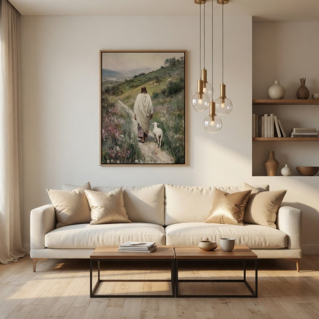 Parable of The Lost Sheep VI - Canvas