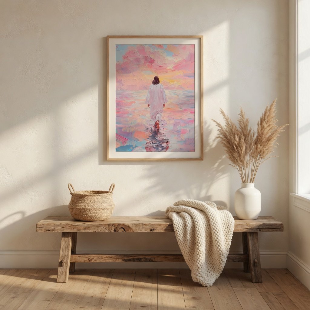 Jesus Walking on Water VI - Canvas