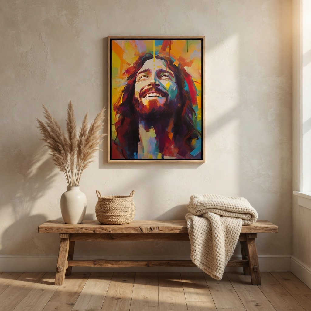 Smiling Jesus - Canvas