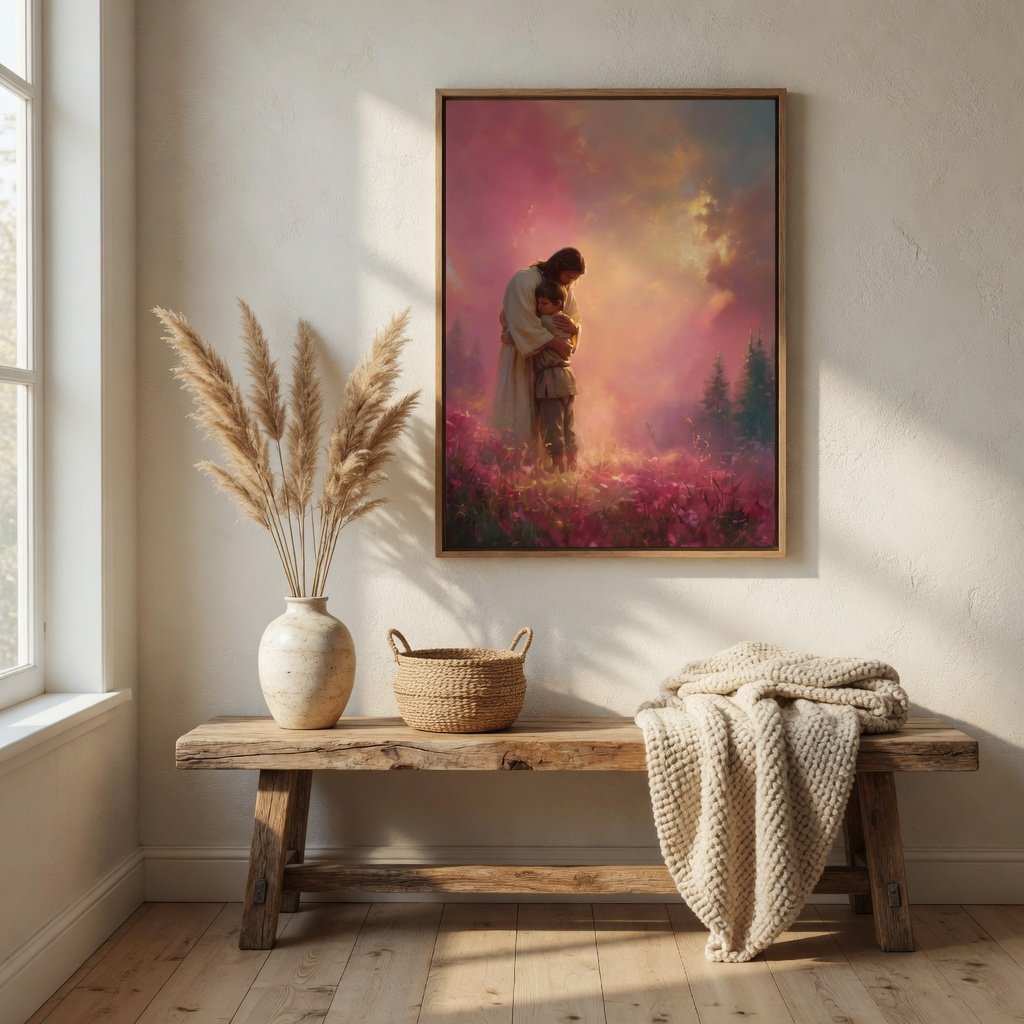 Jesus Holds You Close - Canvas