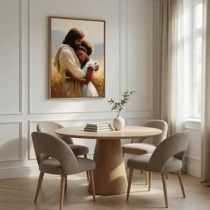 Jesus Hugging a Woman III - Canvas