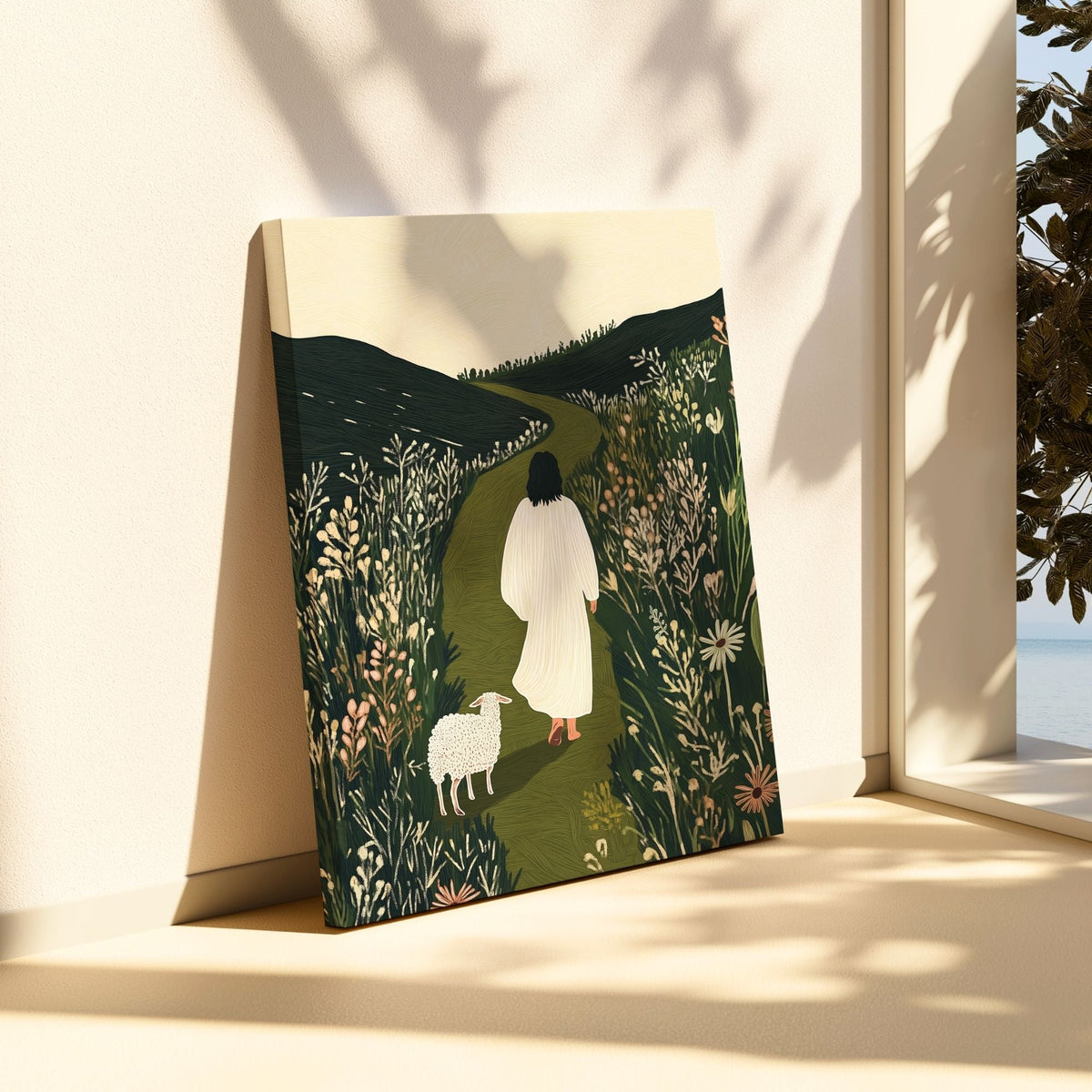 Parable of The Lost Sheep III - Canvas