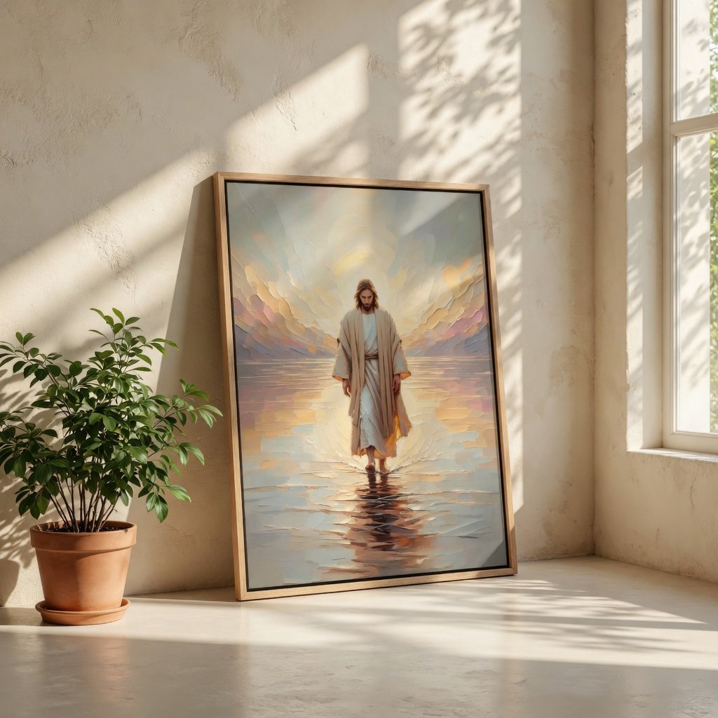 Jesus Walking on Water III - Canvas
