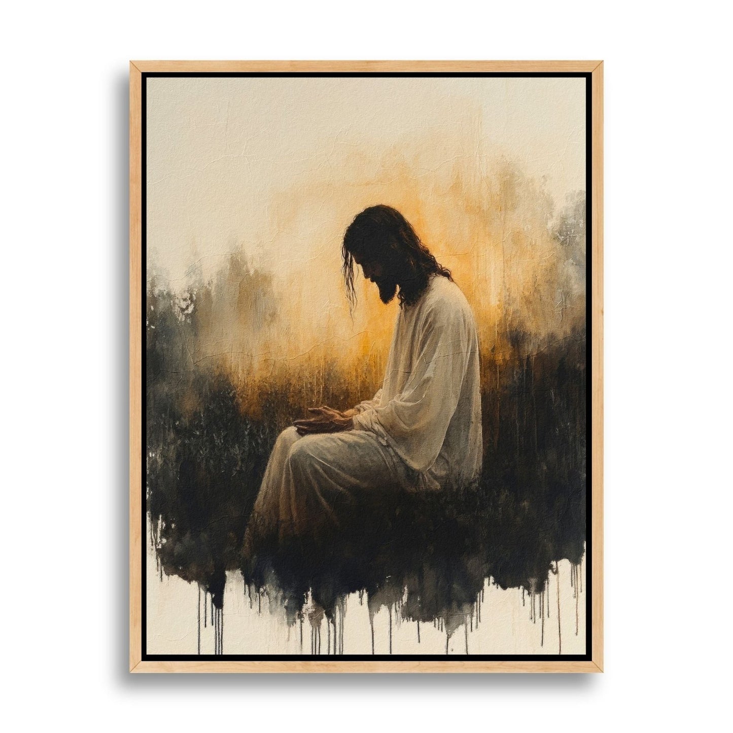 Jesus in the Garden of Gethsemane III - Canvas