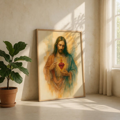 The Sacred Heart of Jesus II - Canvas