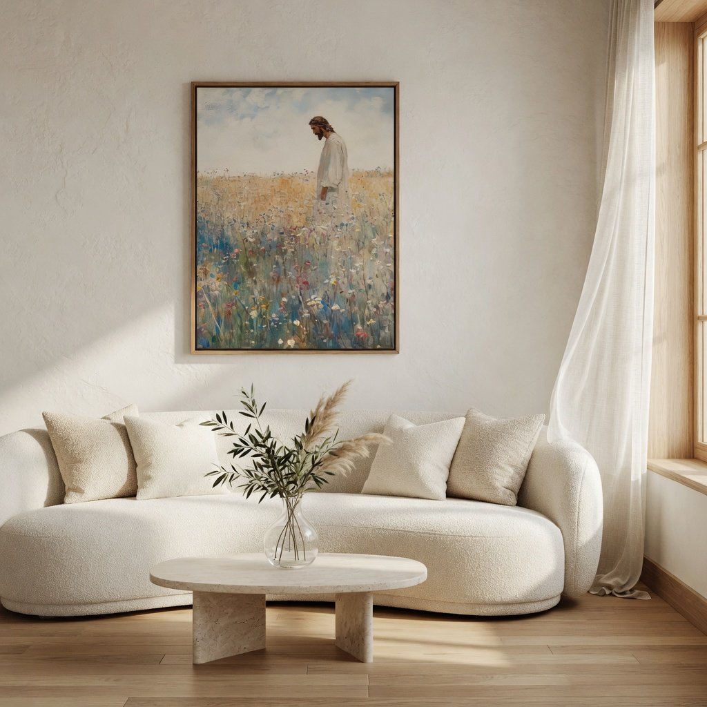 Jesus Leaves The 99 - Canvas