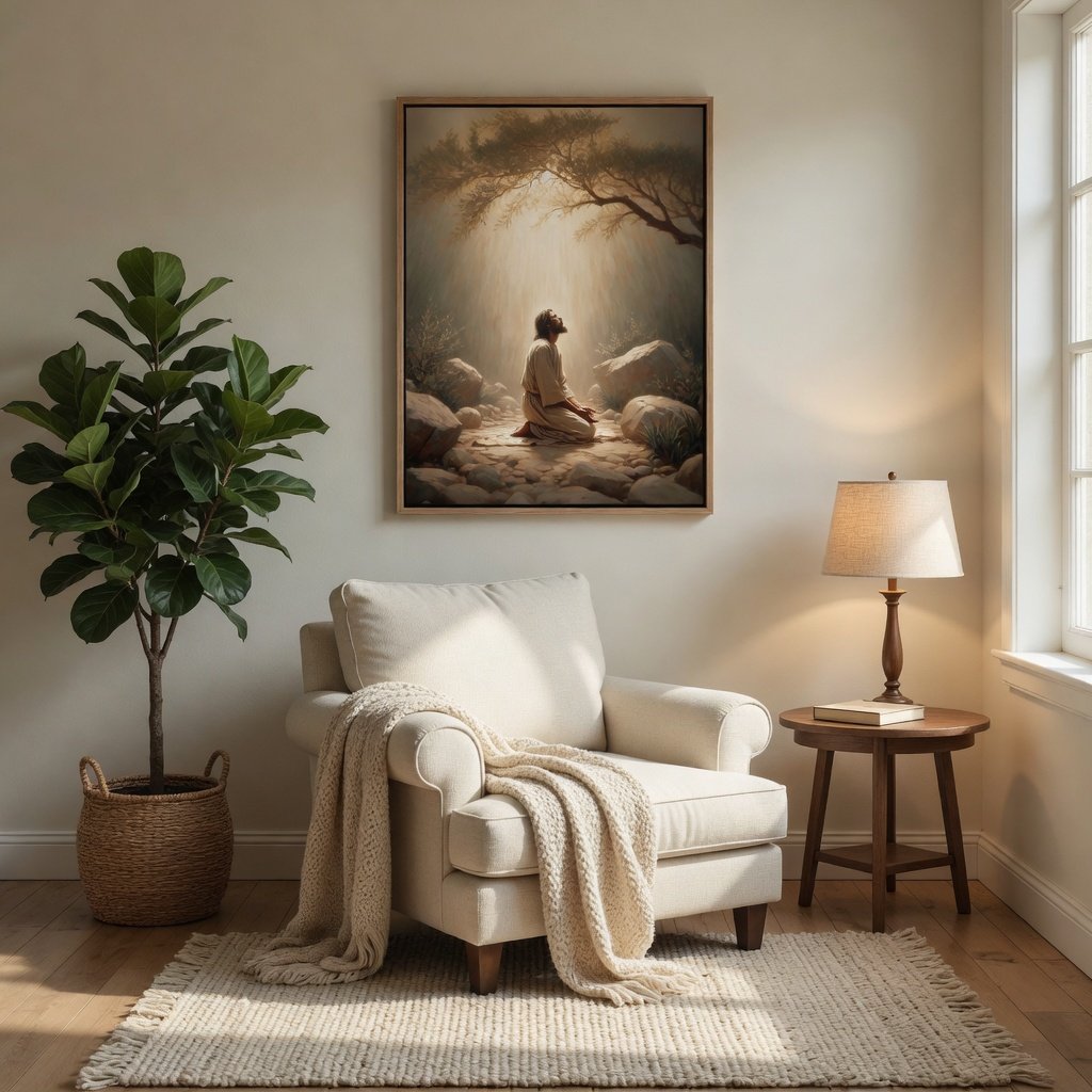 Jesus in the Garden of Gethsemane - Canvas