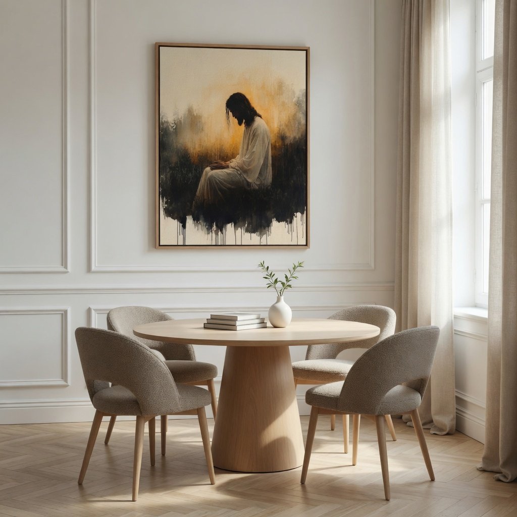 Jesus in the Garden of Gethsemane III - Canvas