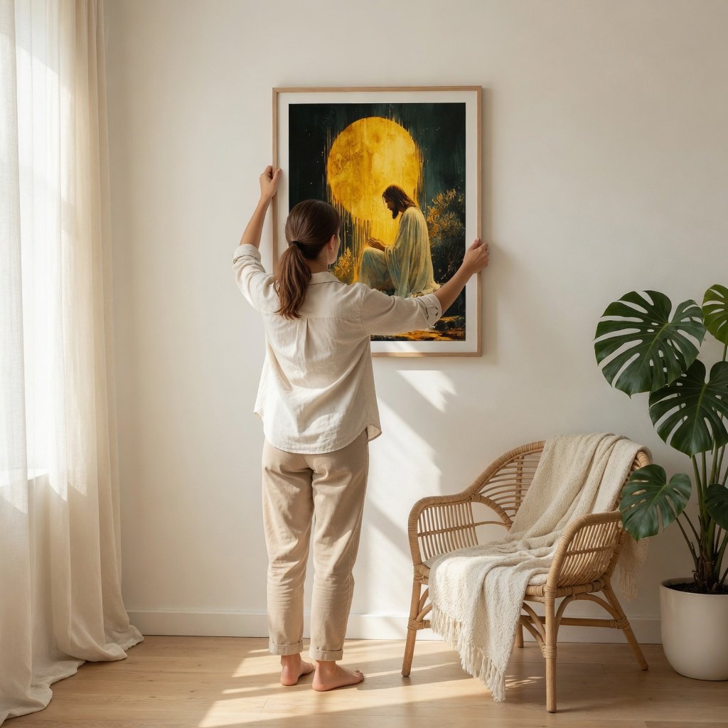Jesus in the Garden of Gethsemane II - Canvas