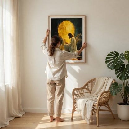 Jesus in the Garden of Gethsemane II - Canvas