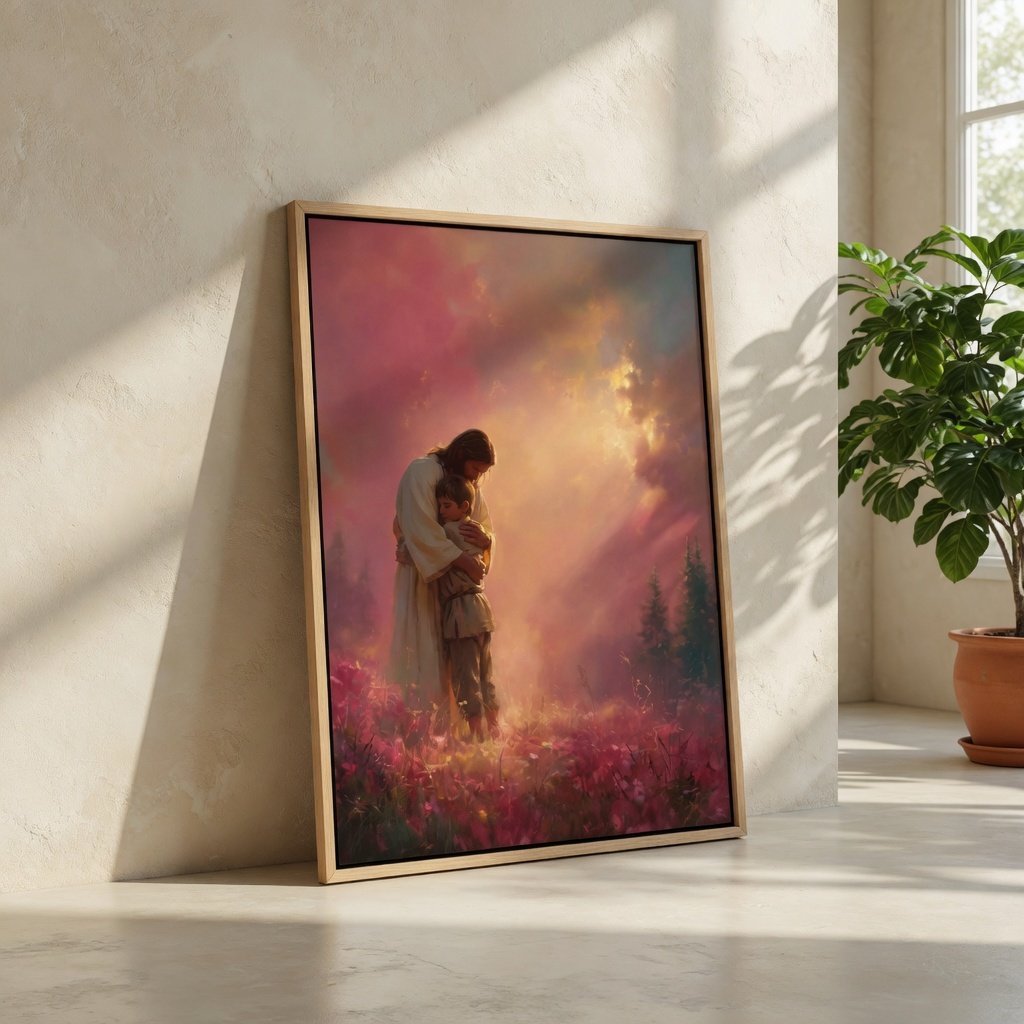 Jesus Holds You Close - Canvas