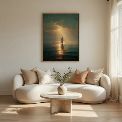 Jesus Walking on Water VII - Canvas