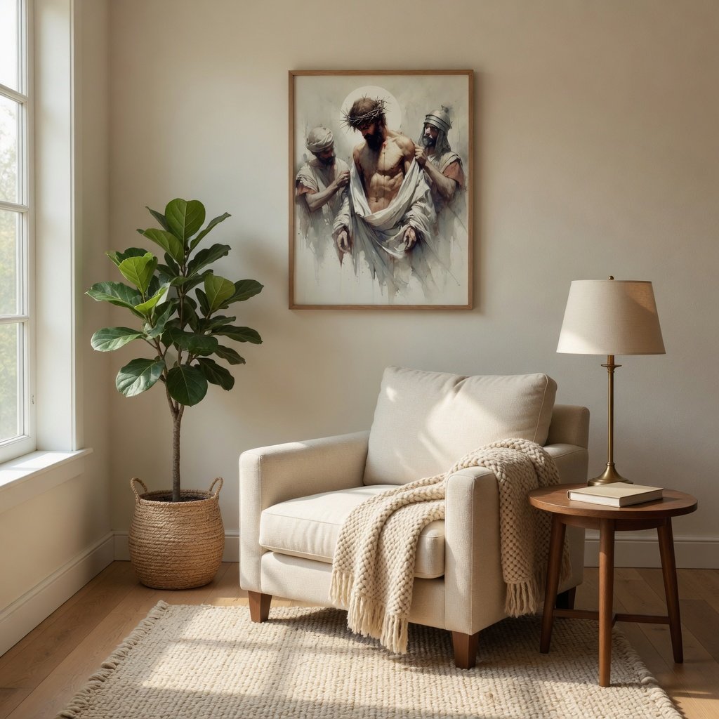 Jesus Stripped of His Garments - Canvas