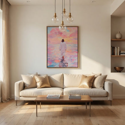 Jesus Walking on Water VI - Canvas