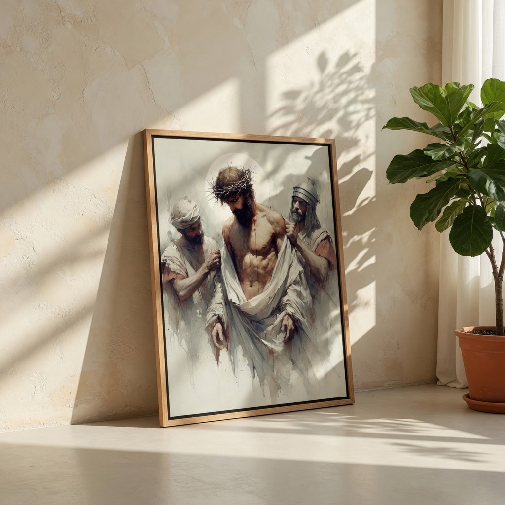 Jesus Stripped of His Garments - Canvas