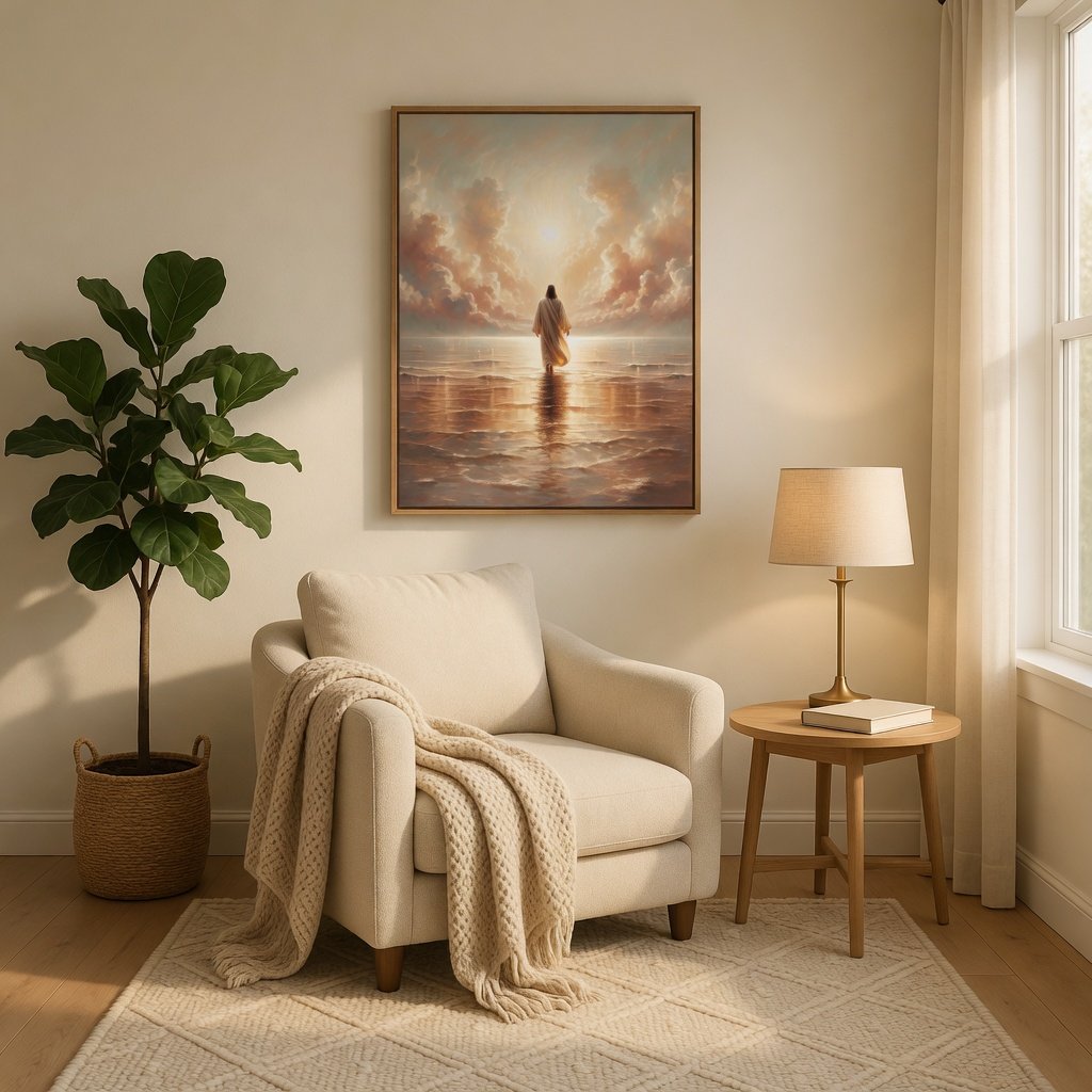 Jesus Walking on Water V - Canvas