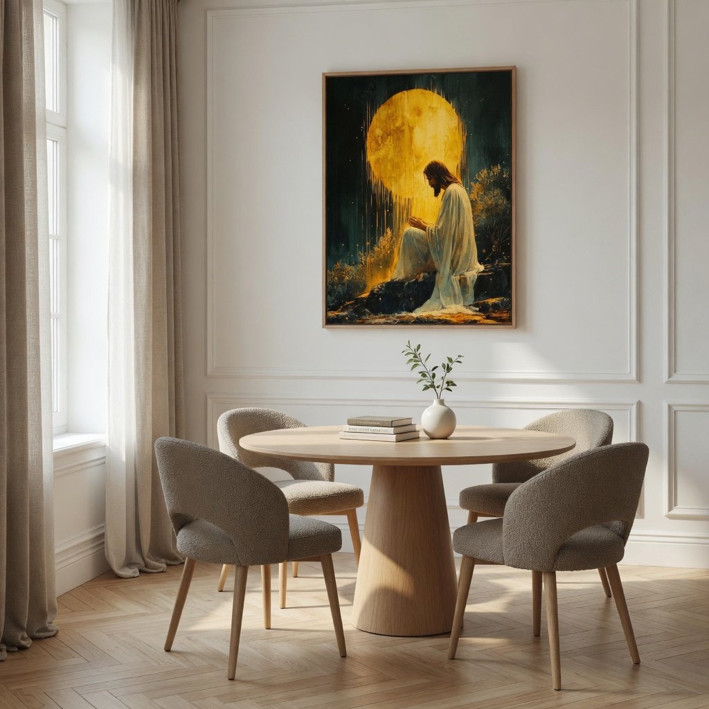 Jesus in the Garden of Gethsemane II - Canvas
