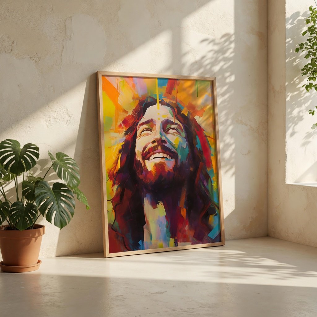 Smiling Jesus - Canvas
