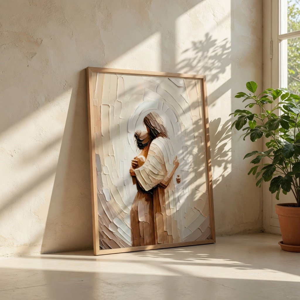 Jesus Hugging a Woman V - Canvas