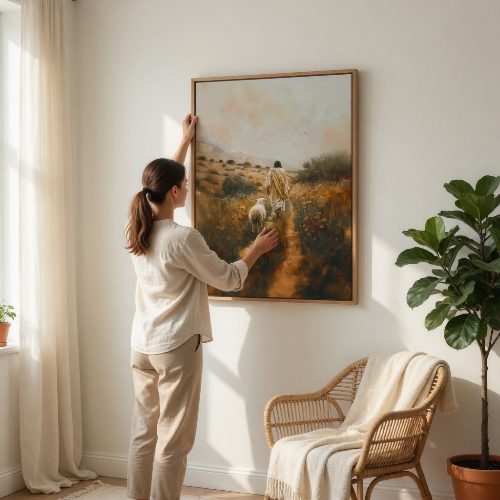 Parable of The Lost Sheep II - Canvas