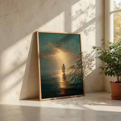Jesus Walking on Water VII - Canvas