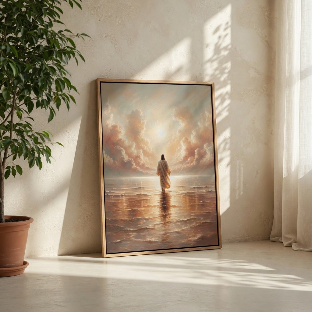 Jesus Walking on Water V - Canvas