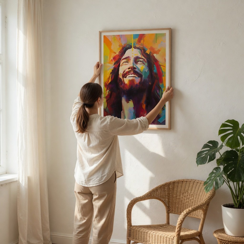 Smiling Jesus - Canvas