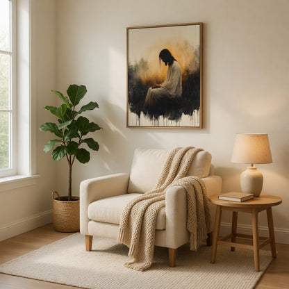 Jesus in the Garden of Gethsemane III - Canvas