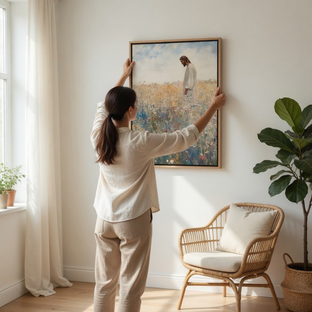 Jesus Leaves The 99 - Canvas