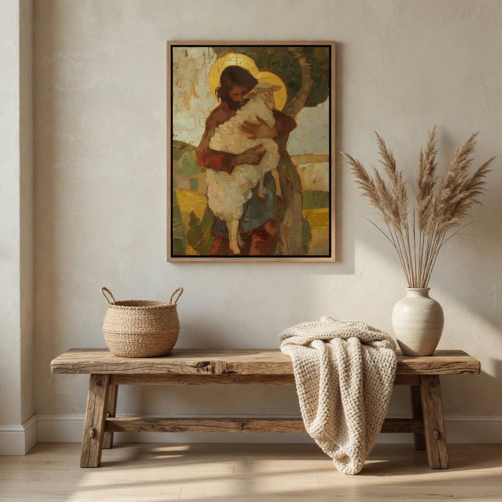 Parable of The Lost Sheep V - Canvas