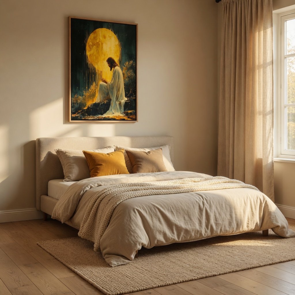 Jesus in the Garden of Gethsemane II - Canvas