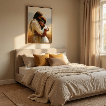 Jesus Hugging a Woman III - Canvas